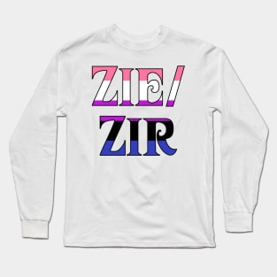 Genderfluid Zie/Zir Long Sleeve T-Shirt